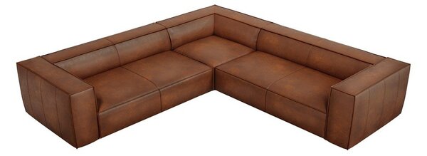 Koňakově hnědá kožená rohová pohovka (variabilní) Madame – Windsor & Co Sofas
