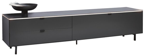 NÍZKÁ KOMODA, antracitová, 216,8/50,1/46 cm Dieter Knoll - TV stolky & komody pod TV