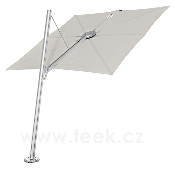 Umbrosa Boční slunečník Spectra, 80° nakloněný, Umbrosa, čtvercový 250x250 cm, rám hliník, potah Solidum akryl 250 g/m2 barva dle vzorníku, bez stojanu