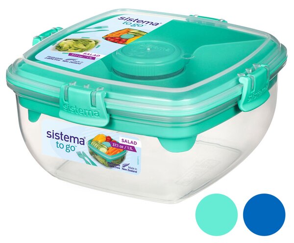 Sistema Krabička na salát To Go 1,1l Barva: ocean blue