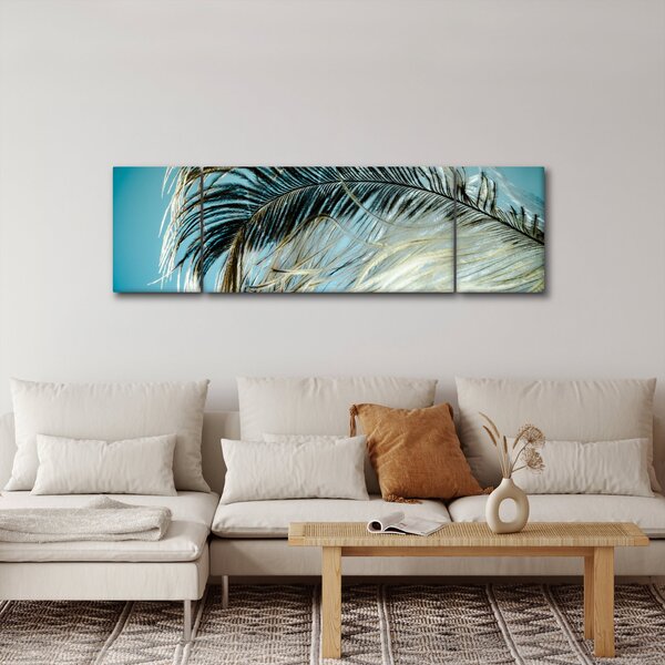 Obraz pírka (170x50 cm)