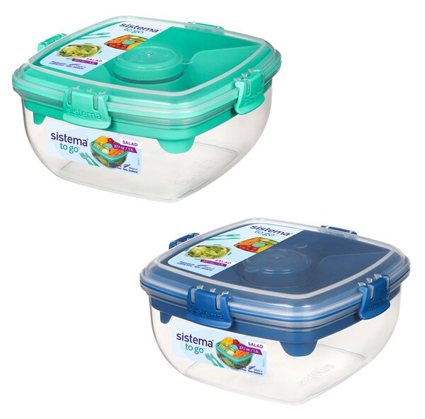 Sistema Krabička na salát To Go 1,1l Barva: ocean blue