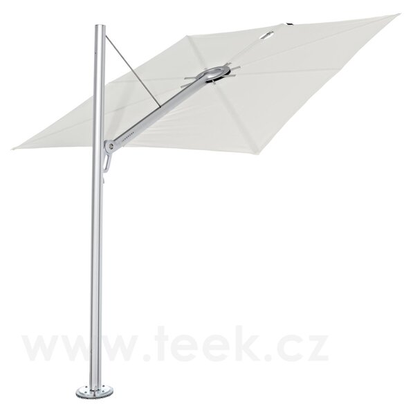 Umbrosa Boční slunečník Spectra, 90° kolmý, Umbrosa, čtvercový 250x250 cm, rám hliník, potah Solidum akryl 250 g/m2 barva dle vzorníku, bez stojanu