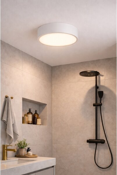 Brilagi - Koupelnové stropní svítidlo POOL 2xE27/15W/230V pr. 30 cm IP54 bílá