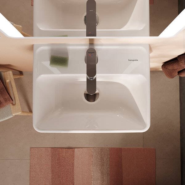 Hansgrohe Xanuia Q umyvadlo 45x34 cm obdélníkový klasický bílá lesk 60130450