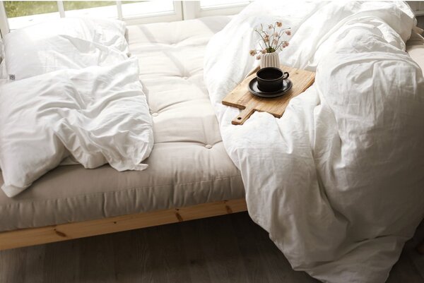 Manšestrová rozkládací pohovka v hořčicovo-hnědé barvě 204 cm Grab Clear – Karup Design