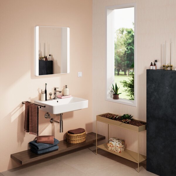 Hansgrohe Xanuia Q umyvadlo 60x48 cm obdélníkový klasický bílá lesk 60133450