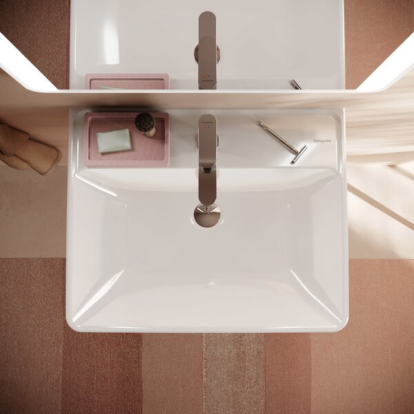 Hansgrohe Xanuia Q umyvadlo 60x48 cm obdélníkový klasický bílá lesk 60133450