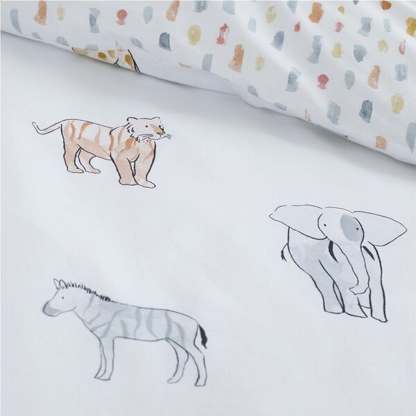 Bavlněné dětské povlečení na jednolůžko 120x150 cm Zoo Animals – Bianca