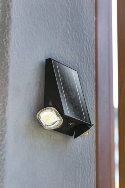 Viking - LED Stm. solární nástěnné svítidlo se senzorem LED/1,3W/3,7V IP44 4000K