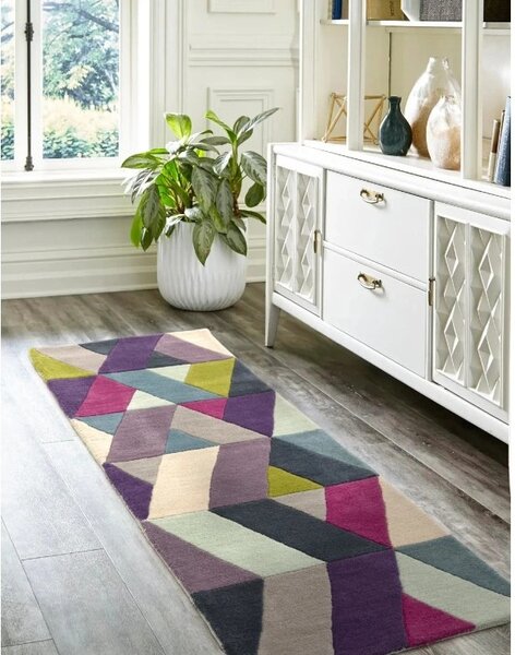 Barevný koberec Mode Chevron Blue Green Rozměry: 120x170 cm
