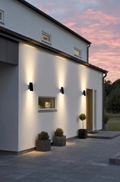 Viking - LED Stm. solární nástěnné svítidlo LED/1,5W/3,7V IP65 4000K 2000 mAh