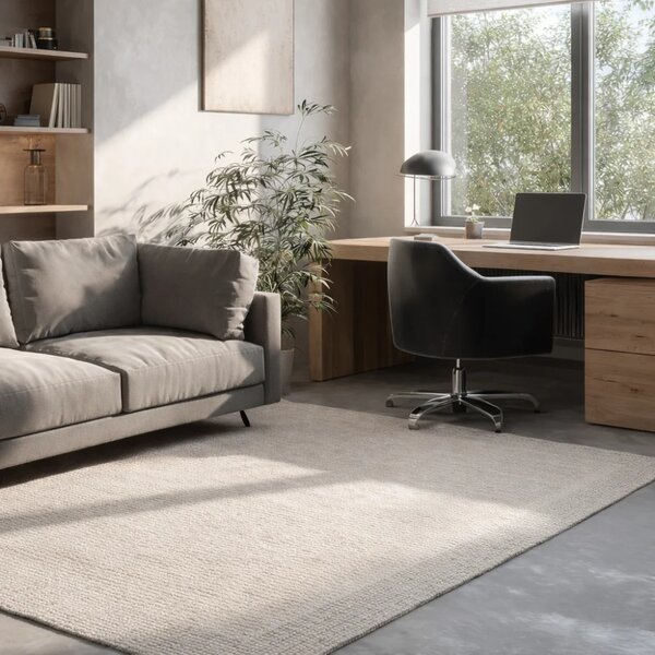 Fargotex Světle béžový vlněný koberec Softline 160 x 230 cm