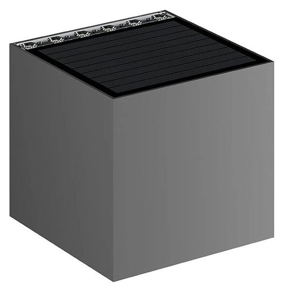 Viking - LED Stm. solární nástěnné svítidlo LED/1W/3,7V IP54 4000K 2000 mAh