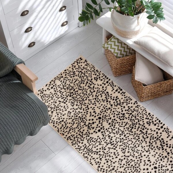 Tribeca Design Kusový koberec Jars Black Spotty Rozměry: 66x240 cm