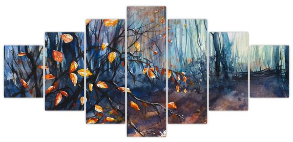 Obraz - Paprsky podzimního slunce (210x100 cm)