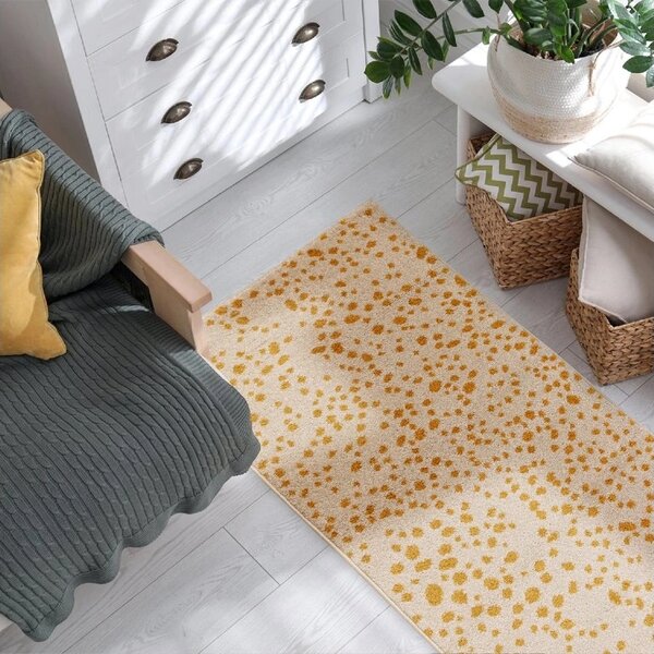 Tribeca Design Kusový koberec Jars Yellow Spotty Rozměry: 80x150 cm