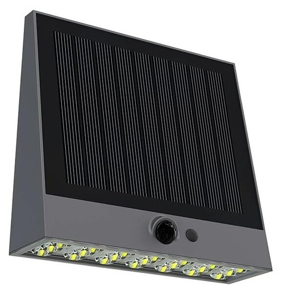 Viking - LED Stm. solární nástěnné svítidlo se senzorem LED/2W/3,7V IP54 4000K