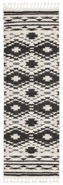 Černý koberec Lendl Black Rozměry: 80x240 cm