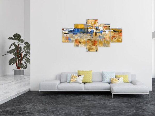 Obraz - Zeď nářků, Jeruzalém, Izrael (125x70 cm)