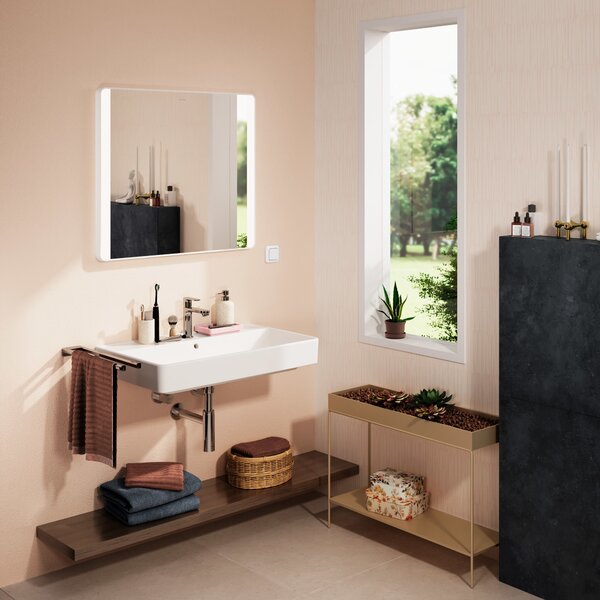Hansgrohe Xanuia Q umyvadlo 80x48 cm obdélníkový klasický bílá lesk 60225450