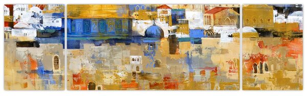Obraz - Zeď nářků, Jeruzalém, Izrael (170x50 cm)