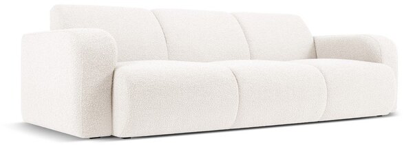 Bílá pohovka z textilie bouclé 235 cm Molino – Micadoni Home