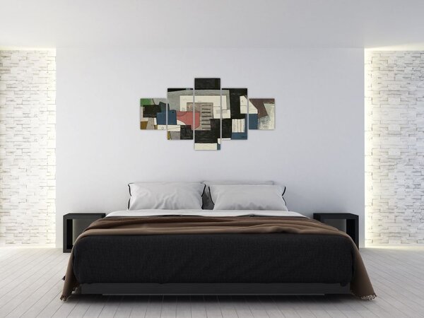 Obraz - Abstrakce, kubismus (125x70 cm)