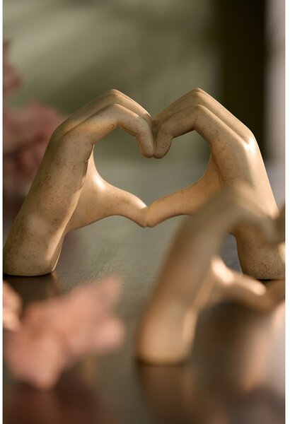 Soška z polyresinu (výška 15 cm) Hands – Light & Living