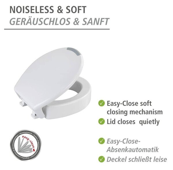 Bílé WC sedátko Wenko Secura Comfort