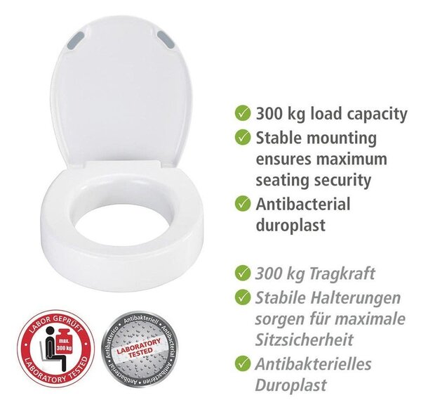 Bílé WC sedátko Wenko Secura Comfort
