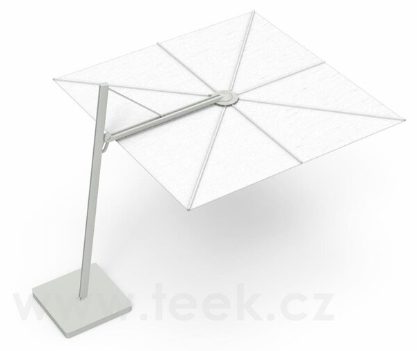 Umbrosa Boční slunečník Versa UX Architecture, Umbrosa, čtvercový 300x300 cm, rám hliník barva Papyrus white (RAL 9018), potah Colorum akryl 260 g/m2 barva Marble, bez stojanu