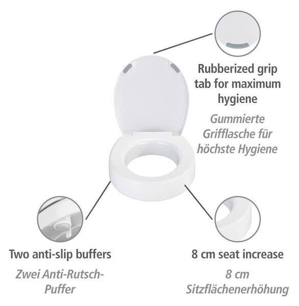 Bílé WC sedátko Wenko Secura Comfort