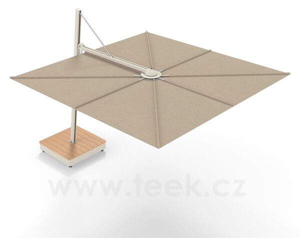 Umbrosa Boční slunečník Versa UX Architecture, Umbrosa, čtvercový 300x300 cm, rám hliník barva Papyrus white (RAL 9018), potah Colorum akryl 260 g/m2 barva Marble, bez stojanu