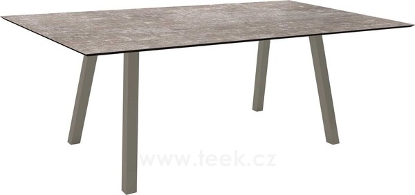 Stern Jídelní stůl Interno, Stern, obdélníkový 180x100x75 cm, profil nohou čtvercový, rám hliník barva dle vzorníku, deska HPL barva dle vzorníku