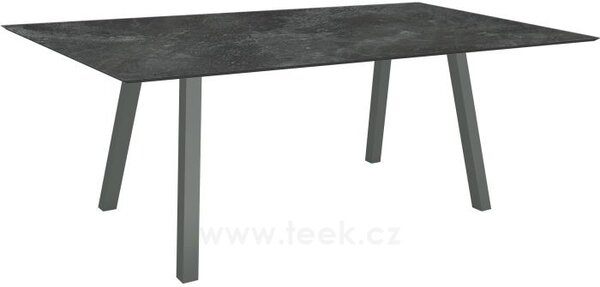 Stern Jídelní stůl Interno, Stern, obdélníkový 180x100x75 cm, profil nohou čtvercový, rám hliník barva dle vzorníku, deska HPL barva dle vzorníku