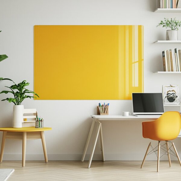 Žlutá neapolská skleněná magnetická tabule Smatab® - 40 × 60 cm