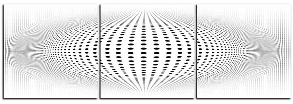 Obraz na plátně - Abstraktní geometrická sfera - panoráma 5218B (90x30 cm)
