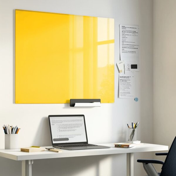 Žlutá neapolská skleněná magnetická tabule Smatab® - 40 × 60 cm