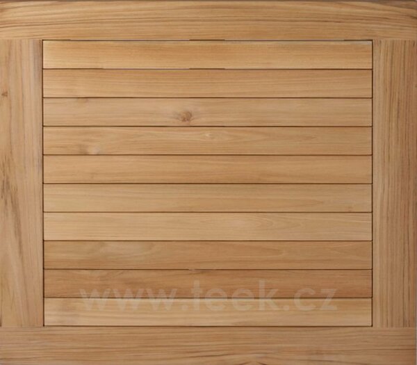Stern Jídelní stůl Classic, Stern, čtvercový 90x90x73 cm, profil nohou čtvercový, rám hliník barva dle vzorníku, deska teak