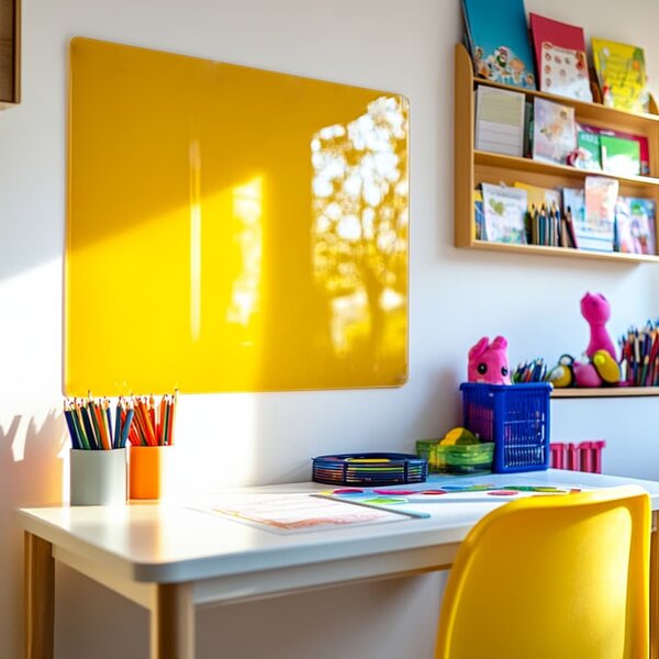 Žlutá exotická skleněná magnetická tabule Smatab® - 40 × 60 cm