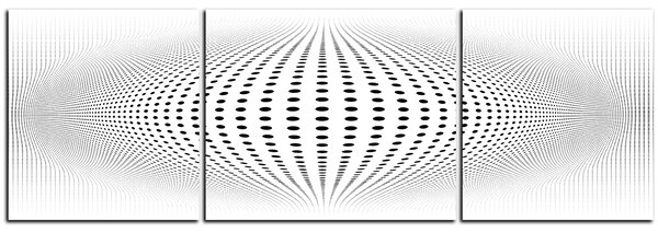 Obraz na plátně - Abstraktní geometrická sfera - panoráma 5218C (90x30 cm)