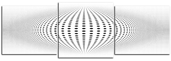 Obraz na plátně - Abstraktní geometrická sfera - panoráma 5218D (90x30 cm)