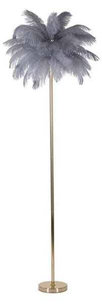 Stojací lampa v šedo-zlaté barvě (výška 160 cm) Palm – Mauro Ferretti