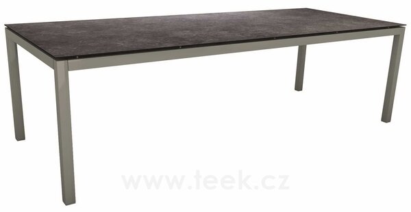 Stern Jídelní stůl Classic, Stern, obdélníkový 250x100x73 cm, profil nohou čtvercový, rám hliník barva dle vzorníku, deska HPL barva dle vzorníku