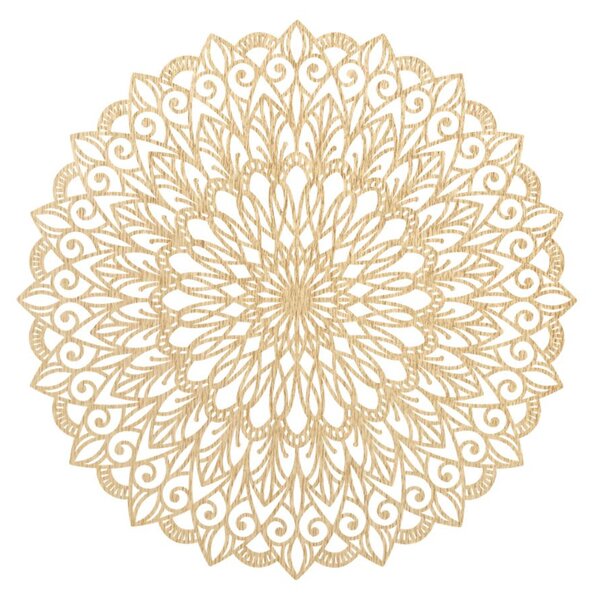 Dřevěná mandala na zeď – Elegantní Dekorace pro Váš Domů | PROKA: Překližka Topol - Honey 3071 20 cm 3857-79816 PR0251-HONEY-20