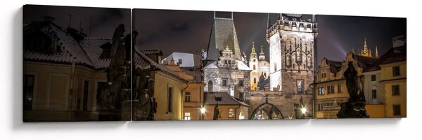 Obraz nasvětlené Prašné brány (170x50 cm)