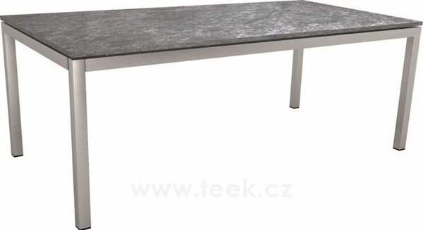 Stern Jídelní stůl Classic, Stern, obdélníkový 200x100x73 cm, profil nohou čtvercový, rám nerezová ocel, deska HPL barva dle vzorníku