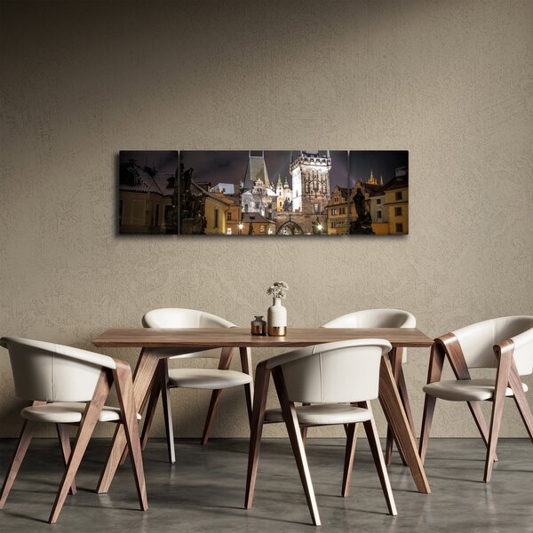 Obraz nasvětlené Prašné brány (170x50 cm)