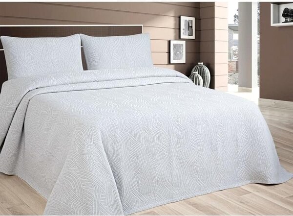 Přehoz na postel Waves šedý, výběr rozměru - Forbyt Velikost: 140 x 220 cm